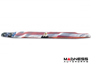 Jeep Wrangler JK Hood Protector - Stampede - Premium - American Flag - `07-`18